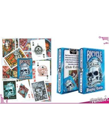 Juego de Cartas Bicycle Club Tatoo Playing Cards Baraja Pocker Originales