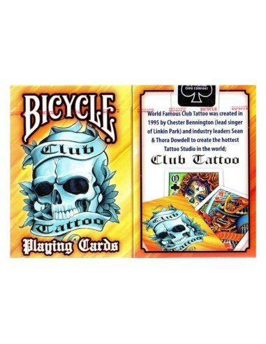 Juego de Cartas Bicycle Club Tatoo Playing Cards Baraja Pocker Originales