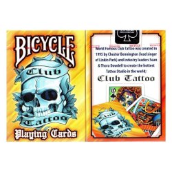 Juego de Cartas Bicycle Club Tatoo Playing Cards Baraja Pocker Originales
