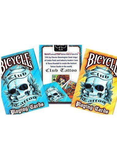 Juego de Cartas Bicycle Club Tatoo Playing Cards Baraja Pocker Originales