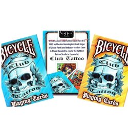 Juego de Cartas Bicycle Club Tatoo Playing Cards Baraja Pocker Originales