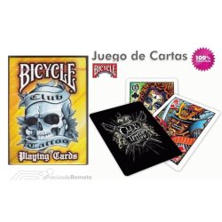 Juego de Cartas Bicycle Club Tatoo Playing Cards Baraja Pocker Originales