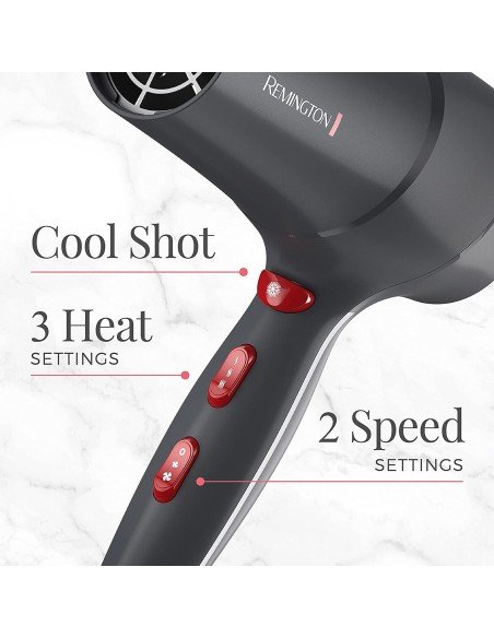 Secador Remington D3200 Tourmaline Max Comfort Hair Dryer !!