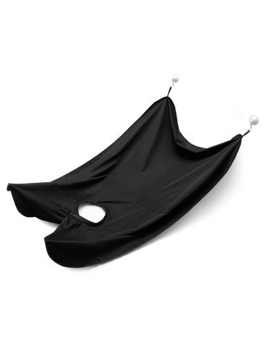 Capa Barbera para Afeitar Recoge el pelo Beard Pro  blanca