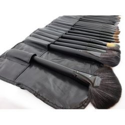 Set de 24 brochas y pinceles para maquillaje profesional