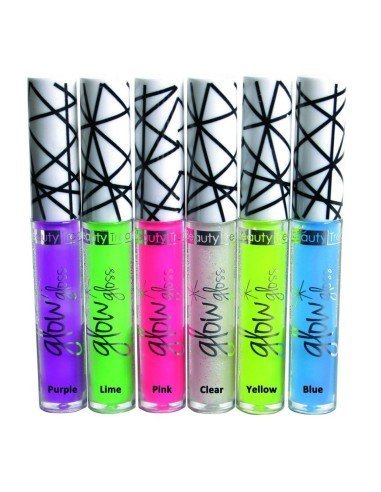 Labial Glossy UV glow brillo para labios brilla con la luz negra 