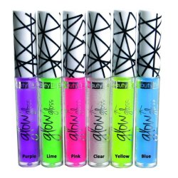 Labial Glossy UV glow brillo para labios brilla con la luz negra 
