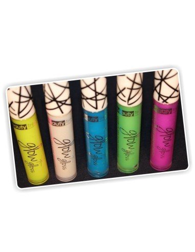 Labial Glossy UV glow brillo para labios brilla con la luz negra 