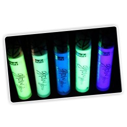 Labial Glossy UV glow brillo para labios brilla con la luz negra 