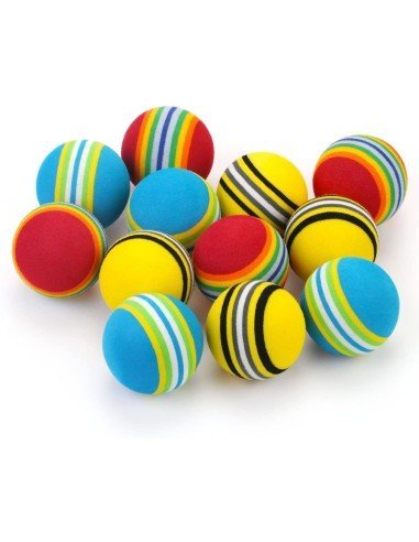 Juguete x4 Bolas suaves de colores para Mascota