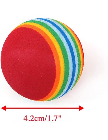 Juguete x45 Bolas suaves de colores para Mascota