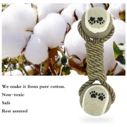 ¡  Juguete Lazo Verde Negro Bola De Tenis En Ocho Perro !!