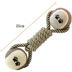 ¡  Juguete Lazo Verde Negro Bola De Tenis En Ocho Perro !!