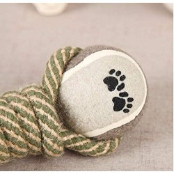 ¡  Juguete Lazo Verde Negro Bola De Tenis En Ocho Perro !!