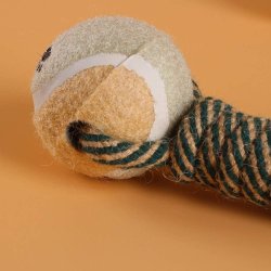 ¡  Juguete Lazo Verde Negro Bola De Tenis En Ocho Perro !!