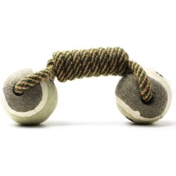 ¡  Juguete Lazo Verde Negro Bola De Tenis En Ocho Perro !!