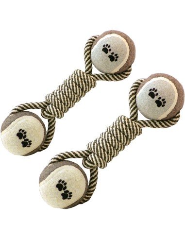 ¡  Juguete Lazo Verde Negro Bola De Tenis En Ocho Perro !!