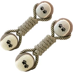 ¡  Juguete Lazo Verde Negro Bola De Tenis En Ocho Perro !!