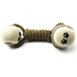 ¡  Juguete Lazo Verde Negro Bola De Tenis En Ocho Perro !!