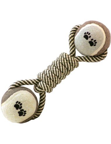 ¡  Juguete Lazo Verde Negro Bola De Tenis En Ocho Perro !!