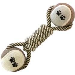 ¡  Juguete Lazo Verde Negro Bola De Tenis En Ocho Perro !!