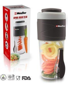 Spiral Slicer Rebanador cortador en espiral de verduras elabora  julianas rizadas