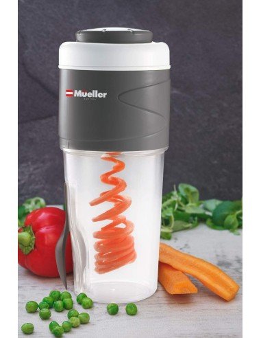 Spiral Slicer Rebanador cortador en espiral de verduras elabora  julianas rizadas