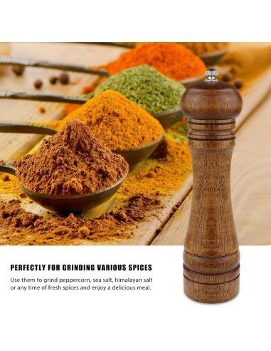 Pimentero de Madera Molino Pimienta 22cm ER