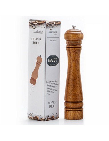 Pimentero de Madera Molino Pimienta 22cm ER