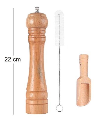 Pimentero de Madera Molino Pimienta 22cm ER