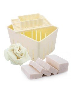 Mangocore Tofu Molde a Presión de queso Kit + Cheese Cloth Soy
