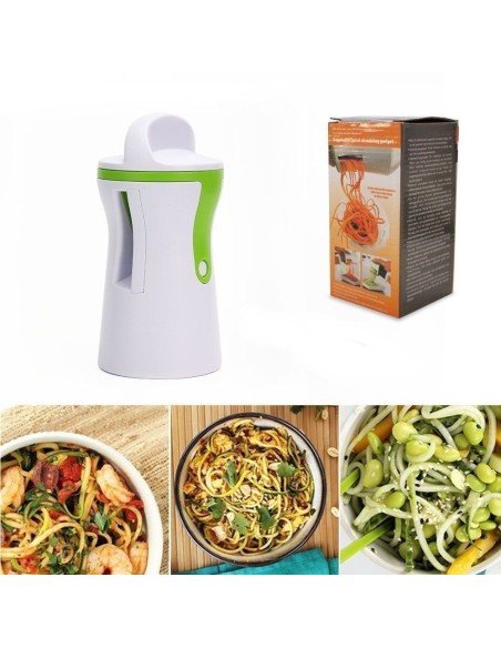 Spiral Slicer Rebanador cortador espiral de Zucchini Spiral Slicer Rebanador cortador espiral de Zucchini