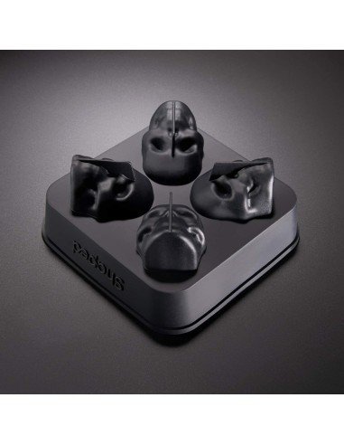 Molde de silicona para hacer 4 calaveras de hielo Skull