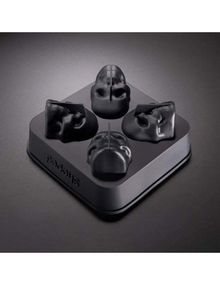 Molde de silicona para hacer 4 calaveras de hielo Skull