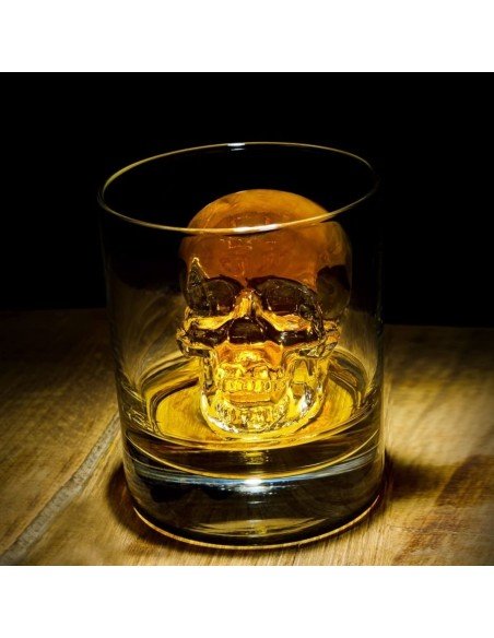 Molde de silicona para hacer 4 calaveras de hielo Skull