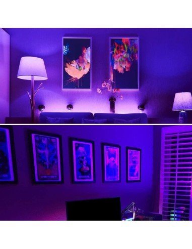 Bombillo LED Luz Ultra Violeta UV Luz Negra 7w Para Fiestas