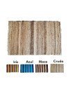 Tapete En Fibra Natural De 110x70 Cm Decoración Hogar