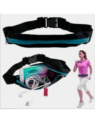 Correa deportistas Cinturón con Bolsillo canguro para celular Running Bumbana