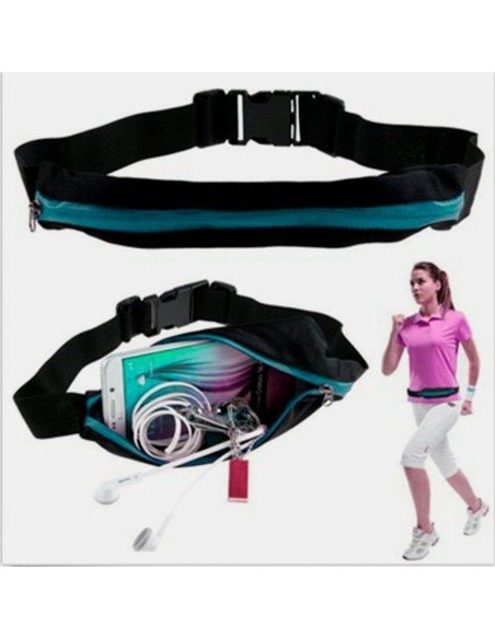 Correa deportistas Cinturón con Bolsillo canguro para celular Running Bumbana
