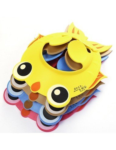 Gorro Visera de Ducha para Baño Bebé Niño Protege sus Ojos del shampoo