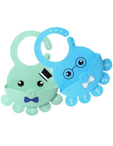 Babero de Silicona Animal Marino Baby Bib Sea