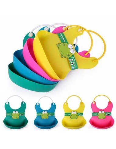 Babero de Silicona Animal Baby Bib Eco
