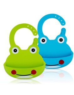 Set x2 Baberos de Silicona Animal