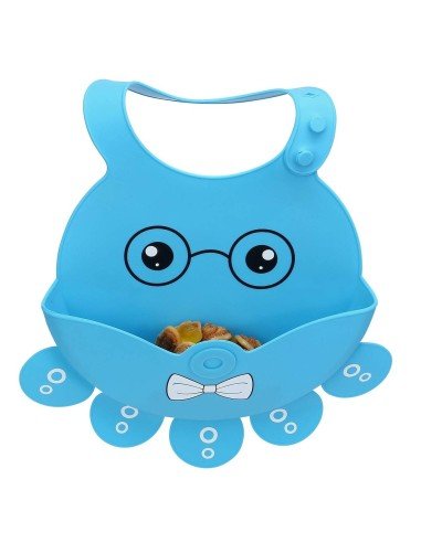 Babero de Silicona Animal Marino Baby Bib Sea