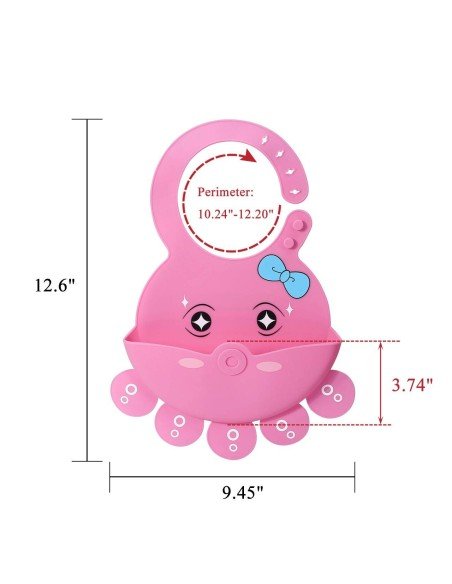 Babero de Silicona Animal Marino Baby Bib Sea Babero de Silicona Animal Marino Baby Bib Sea