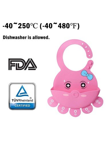 Babero de Silicona Animal Marino Baby Bib Sea