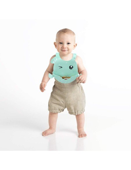 Babero de Silicona Animal Marino Baby Bib Sea