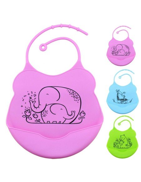 Kit x3 Baberos de Silicona Baby Bib  Kit x3 Baberos de Silicona Baby Bib