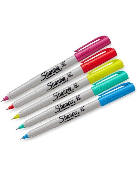 Sharpie Punta UltraFina Marcador Permanente  5 unidades)