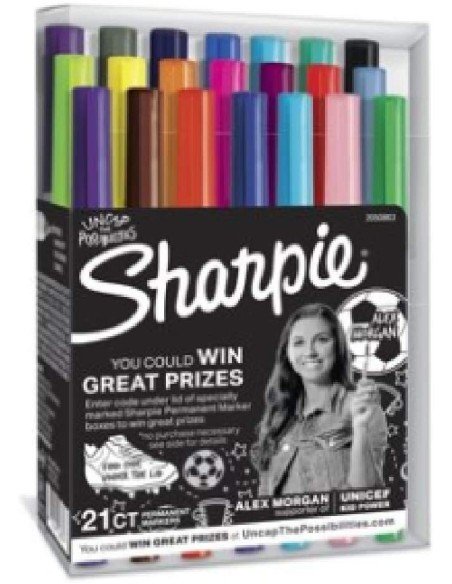 Sharpie Punta UltraFina Marcador Permanente  (21 unidades)